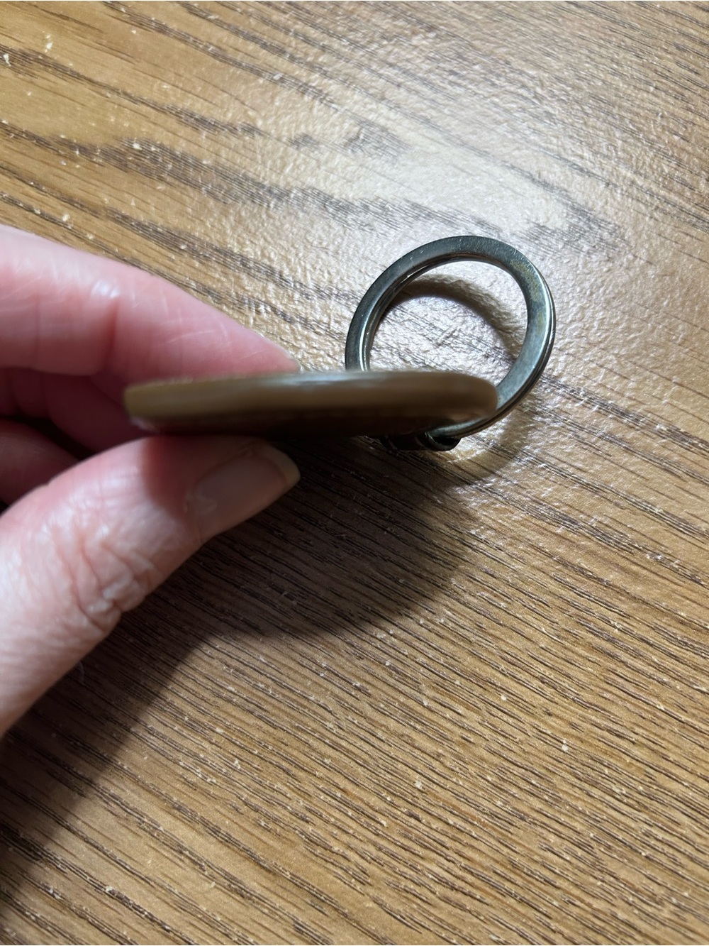 Coach Heart Leather Keychain - Picture 3 of 4